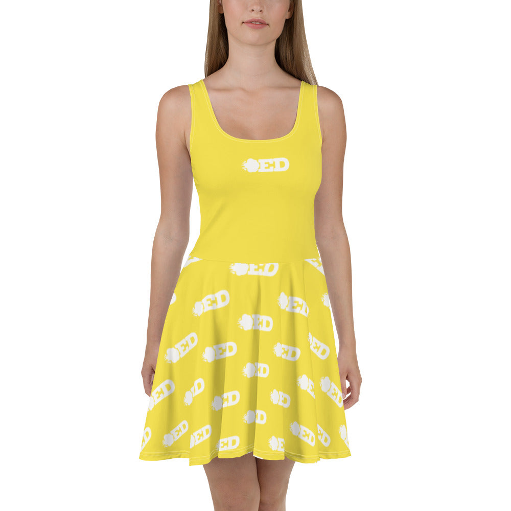 Blowed & Beautiful Skater Dress - Yellow