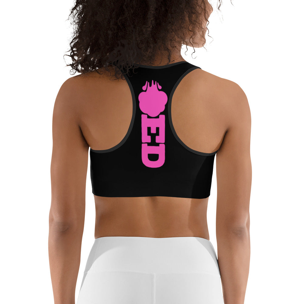 Classic Blowed Padded Sports Bra - 2 Color Options