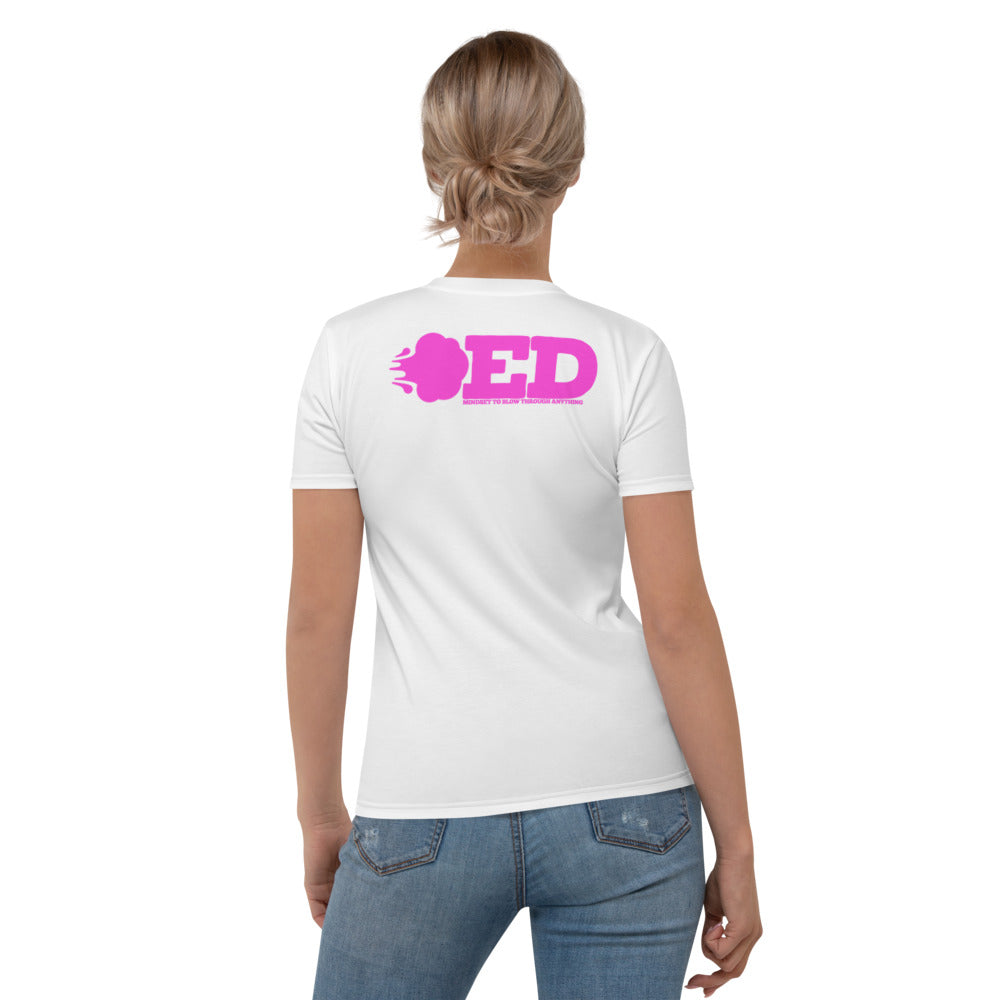 Big Blowed Women's T-shirt - White/Hot Pink