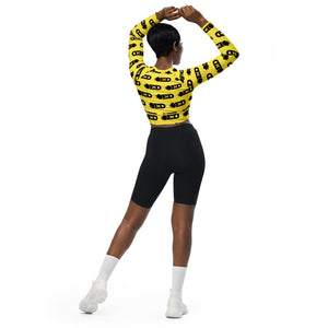 Bumble Bee-sleeve crop top