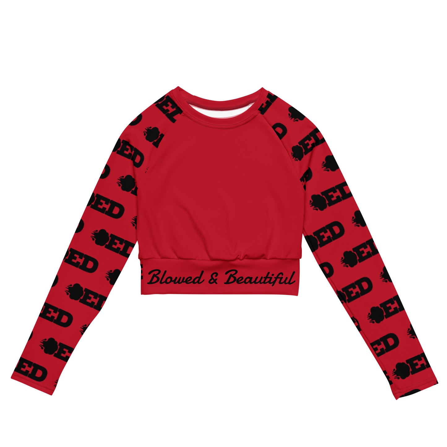 Blowed & Beautiful Long-Sleeve Crop Top - Multiple Color Options