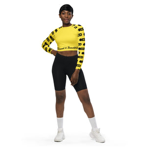 Bumble Bee-sleeve crop top