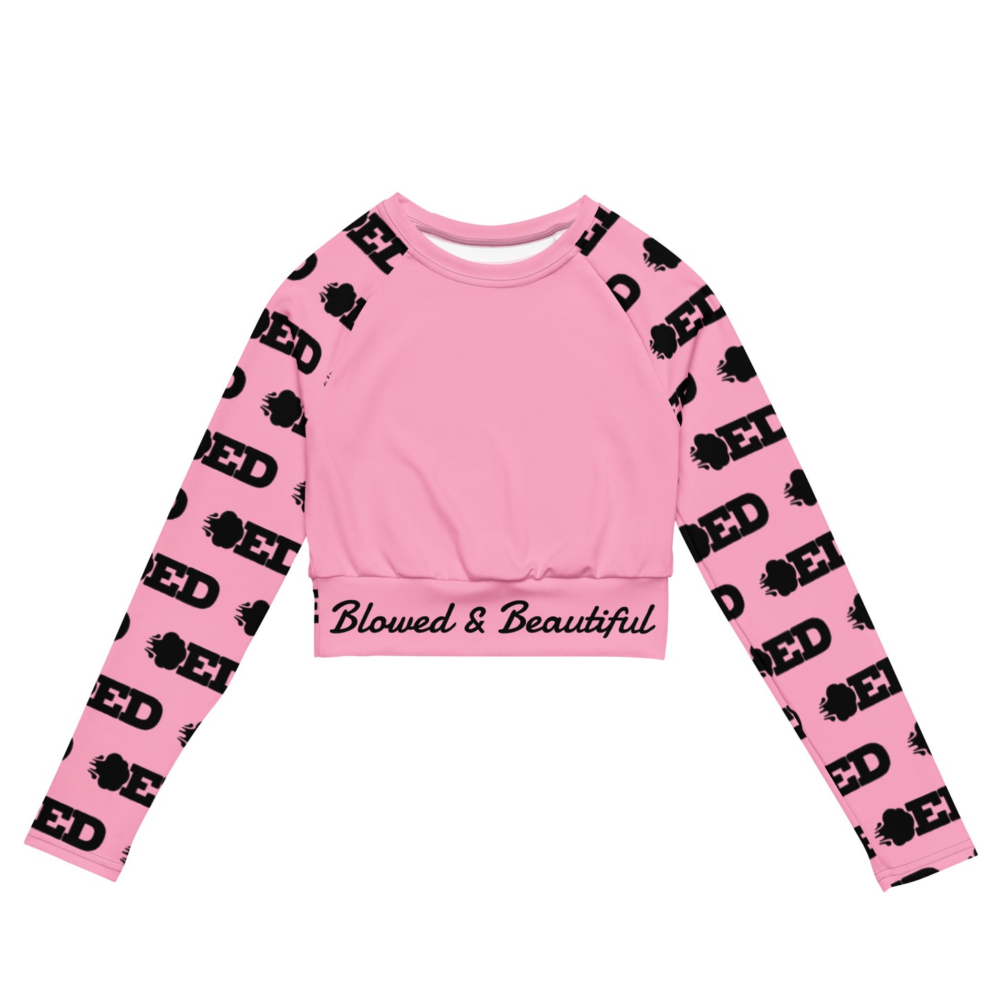Blowed & Beautiful Long-Sleeve Crop Top - Multiple Color Options