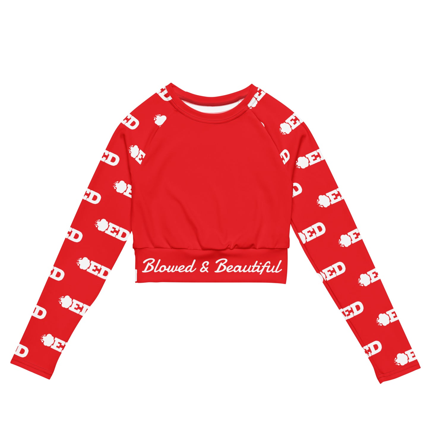 Blowed & Beautiful Long-Sleeve Crop Top - Multiple Color Options