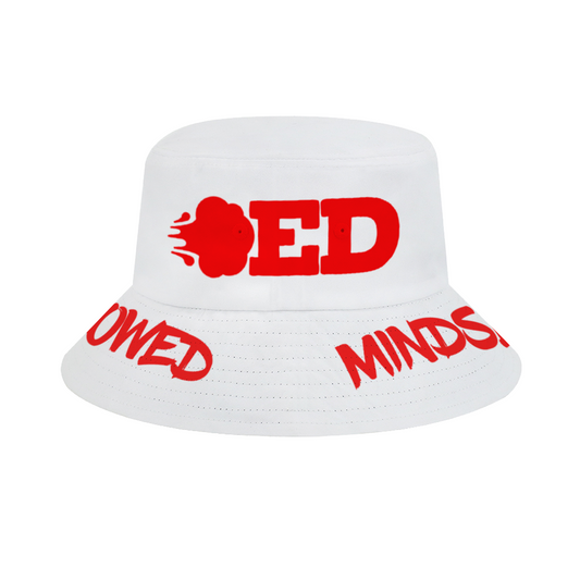 Blowed Mindset Bucket Hat - White/Red