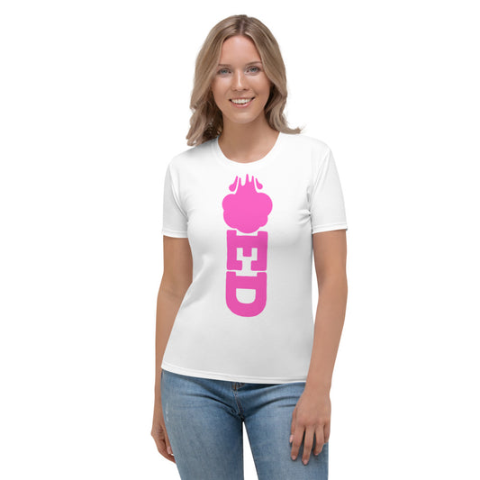 Big Blowed Women's T-shirt - White/Hot Pink