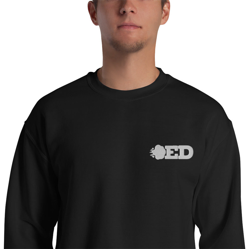 Men's embroided Sweatshirt - Black/White